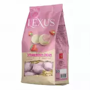 Конфеты "LEXUS" из белого шоколада с клубничным кремом (пакет) 200 гр