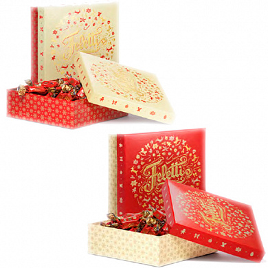 конфеты feletti из темного  шоколада c пралине christmas dream 250 гр*6шт