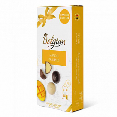 шоколадные конфеты belgian пралине со вкусом манго 75гр*12шт