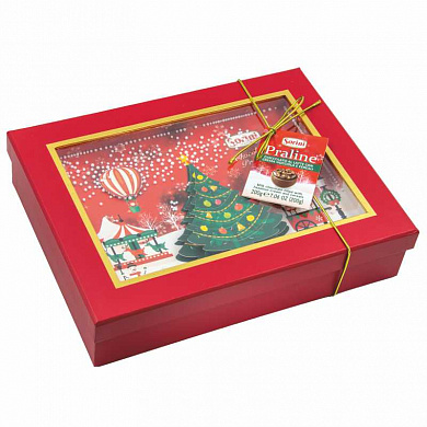 конфеты “sorini” с пралине и злаками 3d christmas box 250гр*6шт