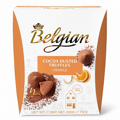 трюфели the belgian с кусочками апельсинов 200гр*15шт