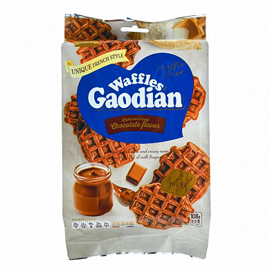 gaodian вафли шоколадные (флоупак) 108гр*12шт