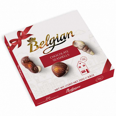 шоколадные конфеты дары моря the belgian красный бант 250гр