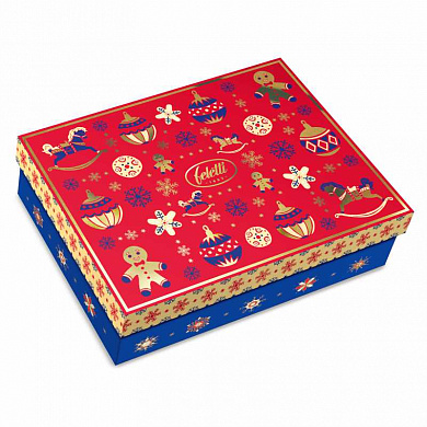 конфеты feletti из темного  шоколада c пралине christmas toys 250 гр*6шт