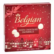 Конфеты в кокосовой стружке из белого шоколада Belgian Snowballs "Новогодняя коллекция" 200гр*12шт