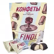 Конфеты FINDI кокос со сгущенкой в шоколадной глазури 150г