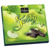 Шоколадные конфеты JELLY с желейной начинкой со вкусом яблока 155гр