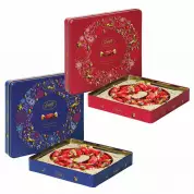 Конфеты “Feletti” из темного шоколада с пралине (CHRISTMAS DECO) Ж/Б 200г*8шт