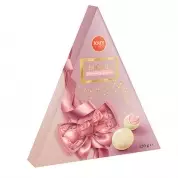 Конфеты из белого шоколада с начинкой со вкусом клубники Треугольник JOUY&CO 120гр