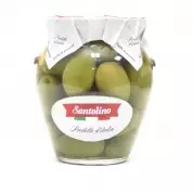 Оливки Гигант зелёные с косточкой Santolino 314мл