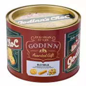 Godinn’s Choc Ассорти печенья (красная ж/б) 328г*12шт
